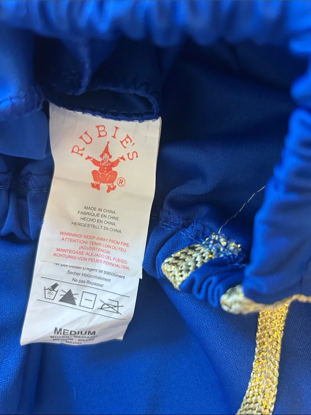 Boys Prince Charming Costume size M medium blue